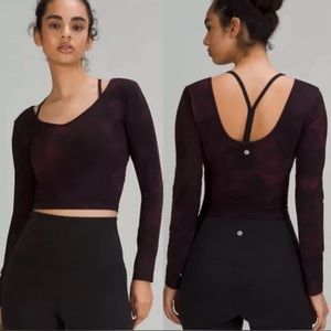 Lululemon Align Long Sleeve Tie Dye Top size 6